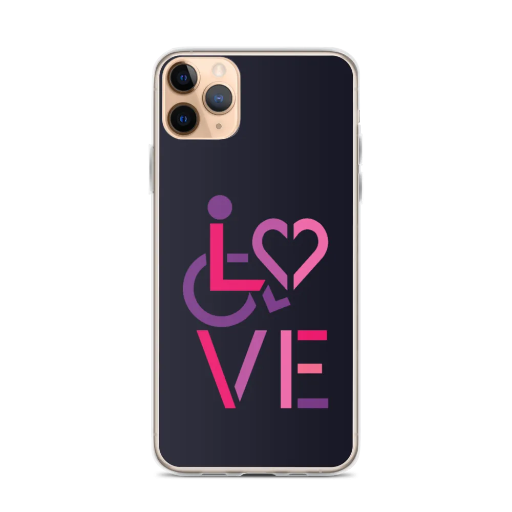 LOVE (for the Special Needs Community) iPhone Case Stacked Design 2 of 3