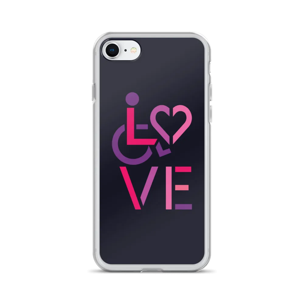 LOVE (for the Special Needs Community) iPhone Case Stacked Design 2 of 3