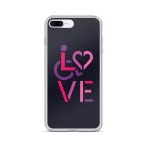 LOVE (for the Special Needs Community) iPhone Case Stacked Design 2 of 3