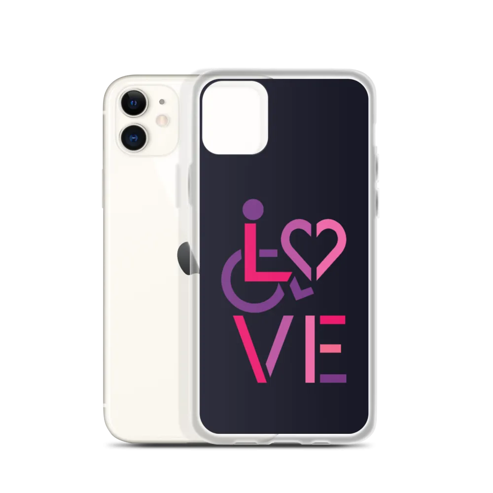 LOVE (for the Special Needs Community) iPhone Case Stacked Design 2 of 3