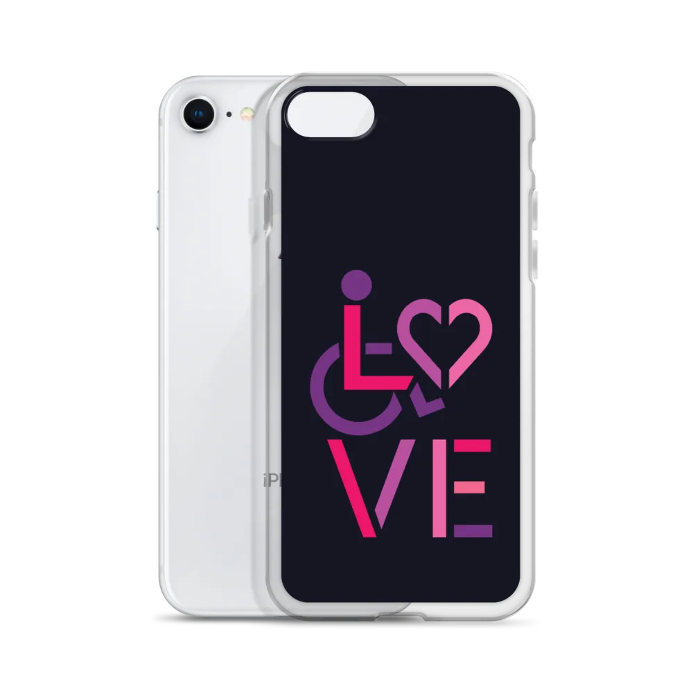 LOVE (for the Special Needs Community) iPhone Case Stacked Design 2 of 3