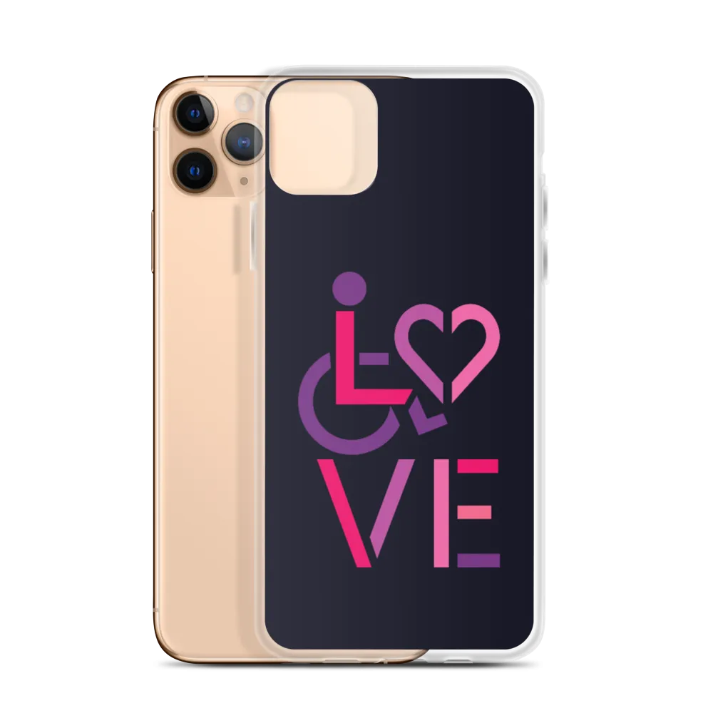 LOVE (for the Special Needs Community) iPhone Case Stacked Design 2 of 3