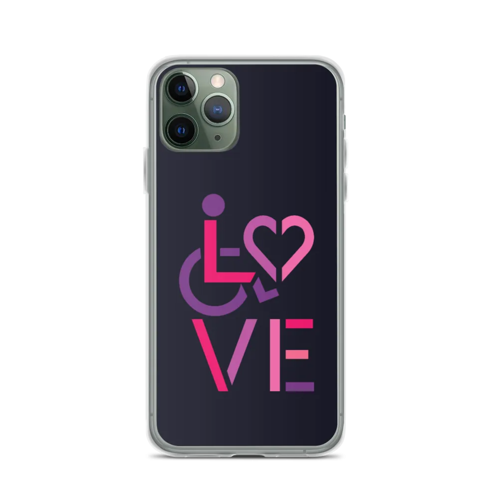 LOVE (for the Special Needs Community) iPhone Case Stacked Design 2 of 3