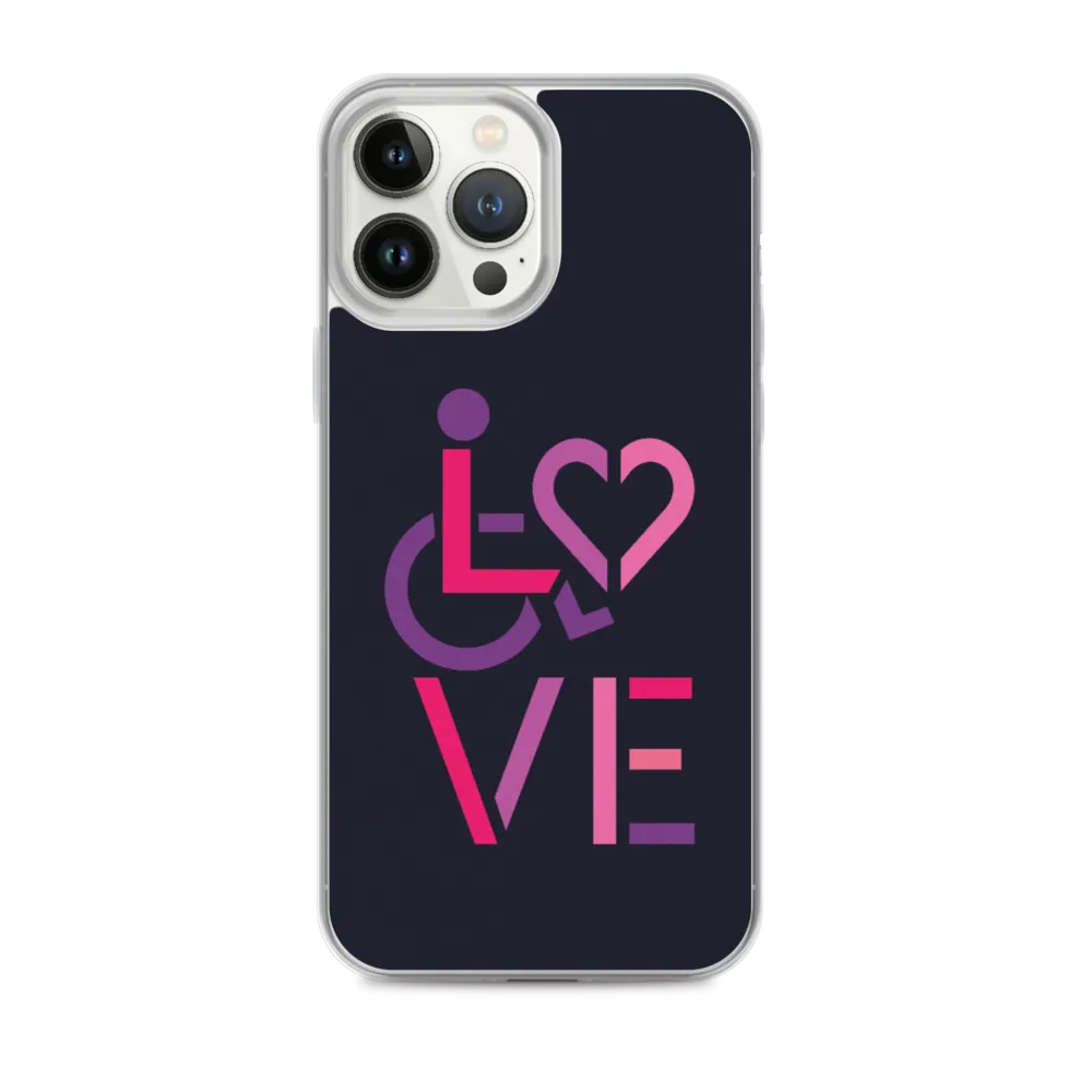LOVE (for the Special Needs Community) iPhone Case Stacked Design 2 of 3
