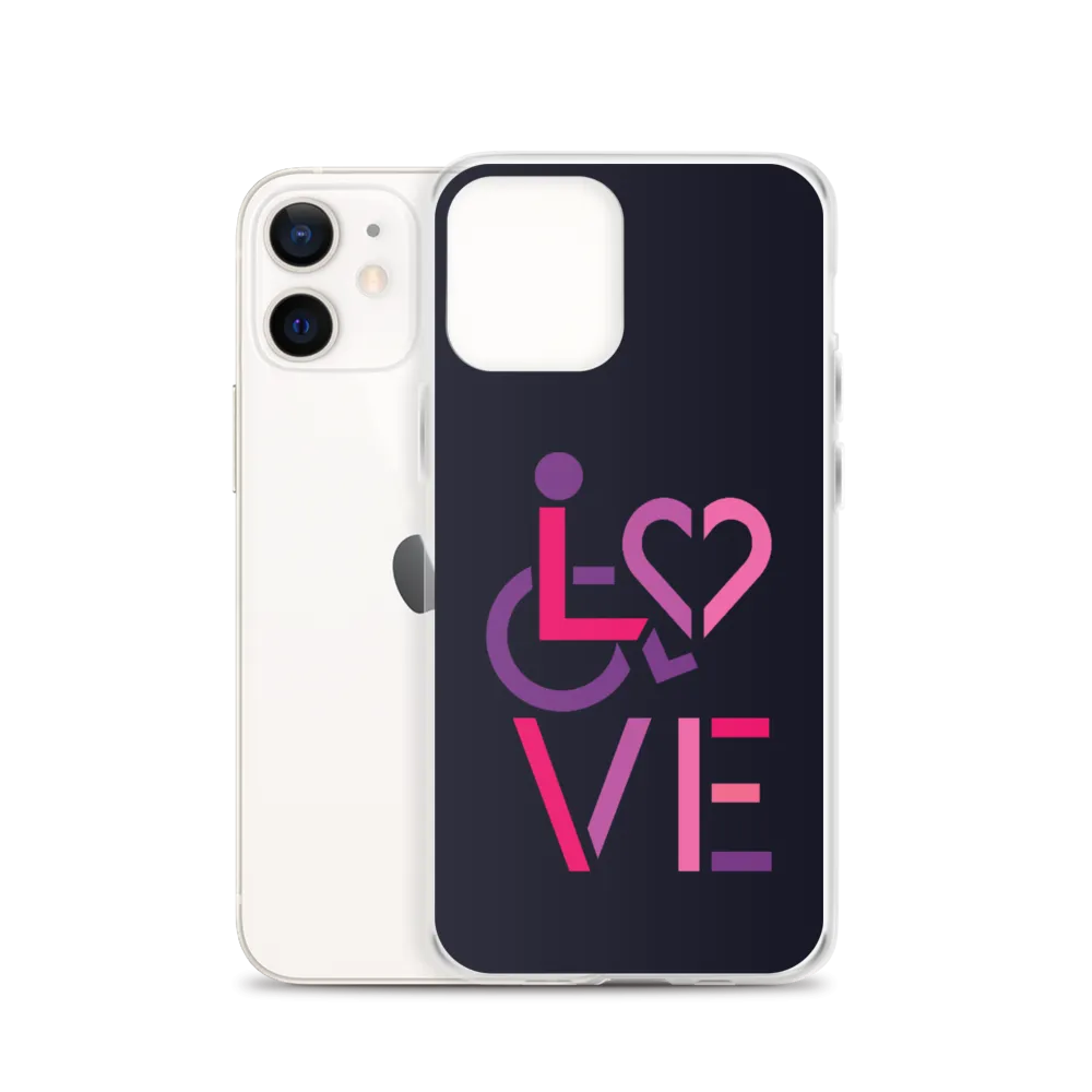LOVE (for the Special Needs Community) iPhone Case Stacked Design 2 of 3