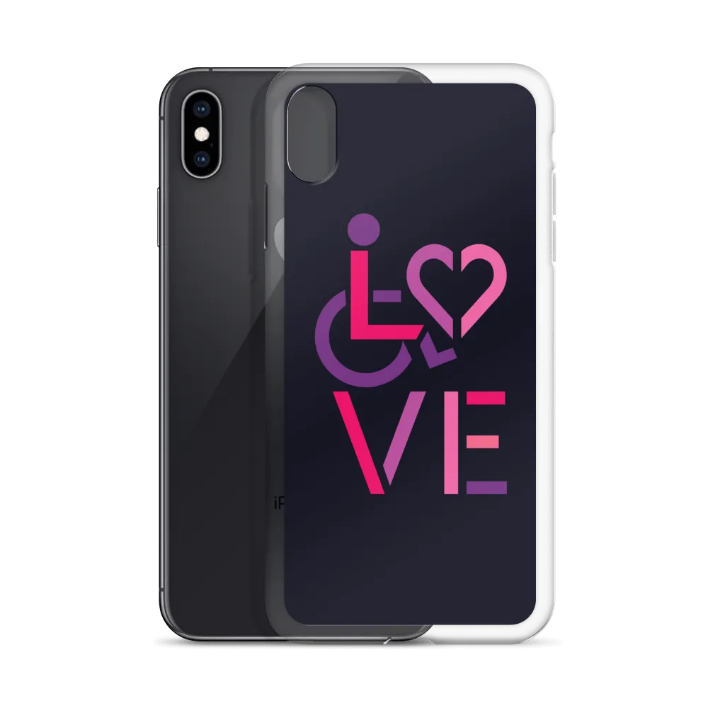 LOVE (for the Special Needs Community) iPhone Case Stacked Design 2 of 3