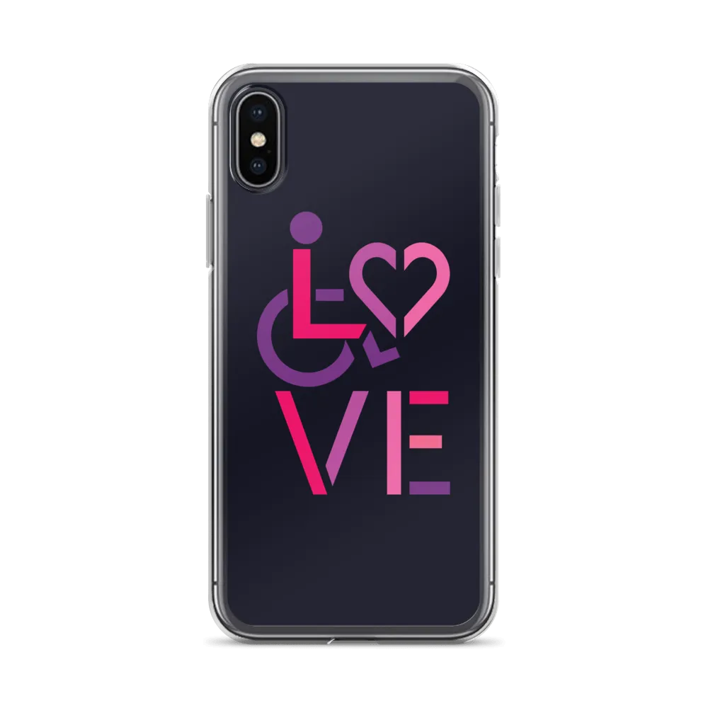 LOVE (for the Special Needs Community) iPhone Case Stacked Design 2 of 3