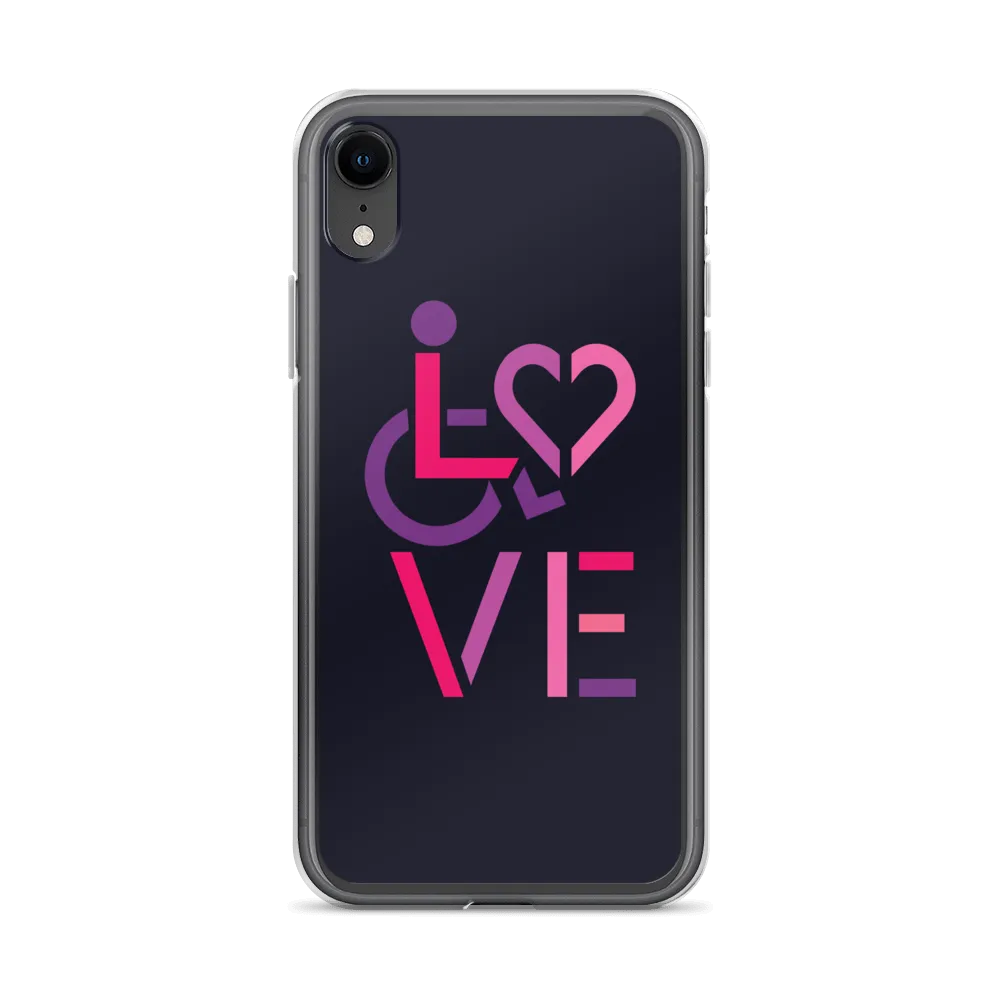 LOVE (for the Special Needs Community) iPhone Case Stacked Design 2 of 3