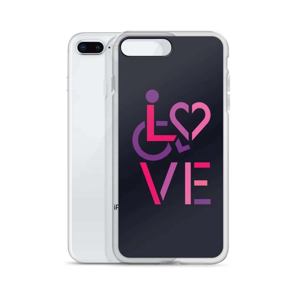 LOVE (for the Special Needs Community) iPhone Case Stacked Design 2 of 3