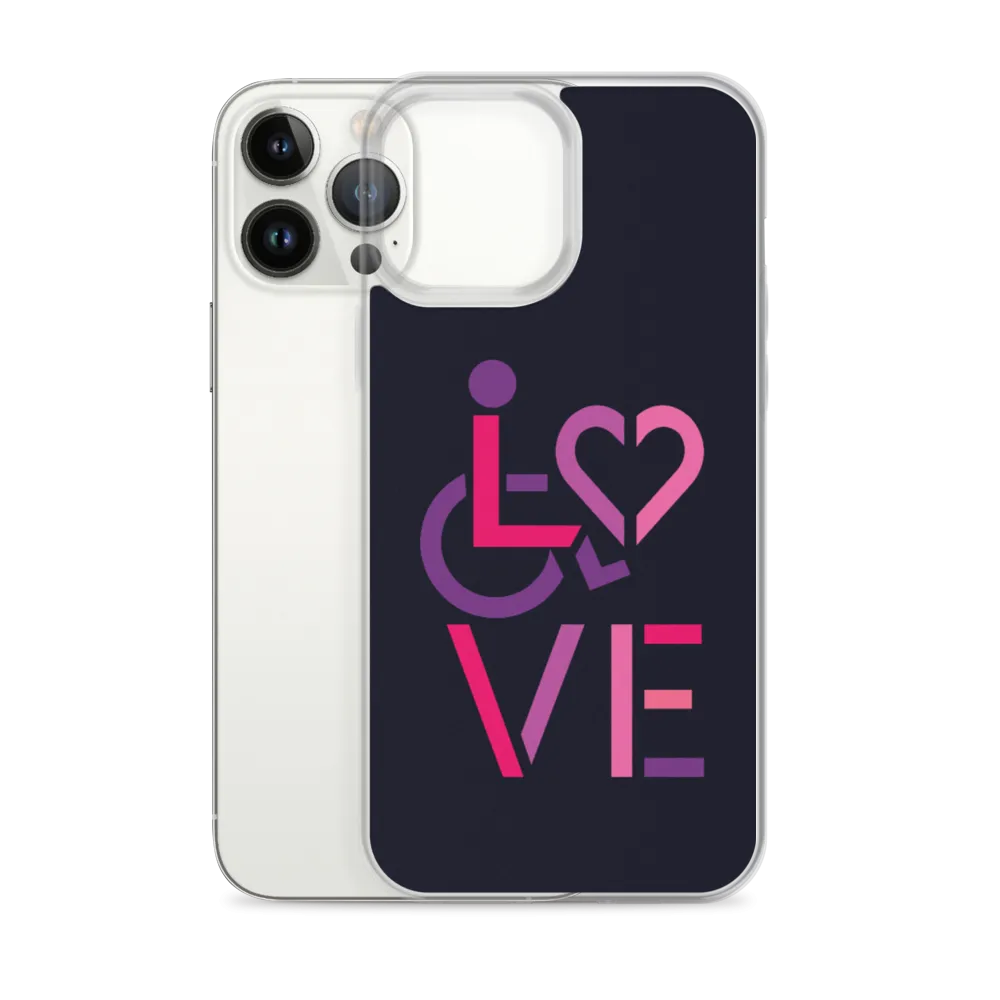 LOVE (for the Special Needs Community) iPhone Case Stacked Design 2 of 3