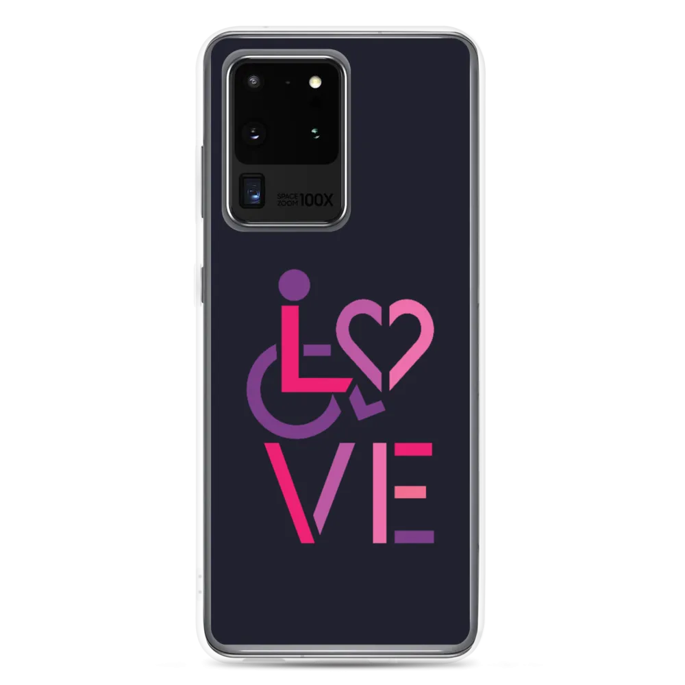 LOVE (for the Special Needs Community) Samsung Case Stacked Design 2 of 3