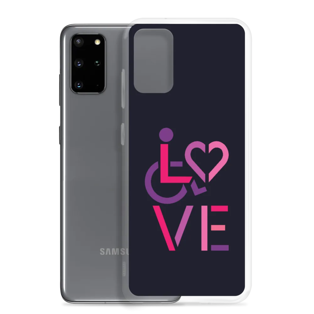 LOVE (for the Special Needs Community) Samsung Case Stacked Design 2 of 3