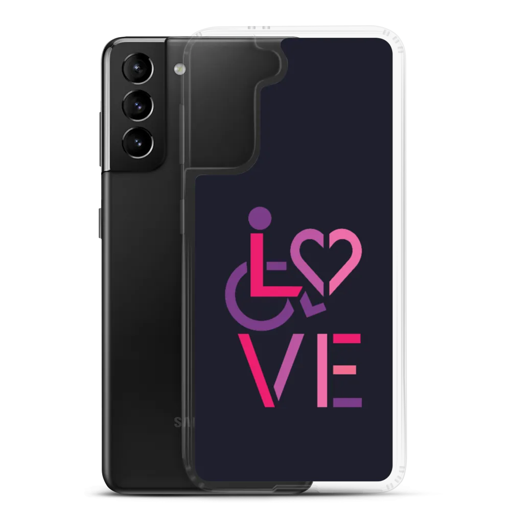 LOVE (for the Special Needs Community) Samsung Case Stacked Design 2 of 3