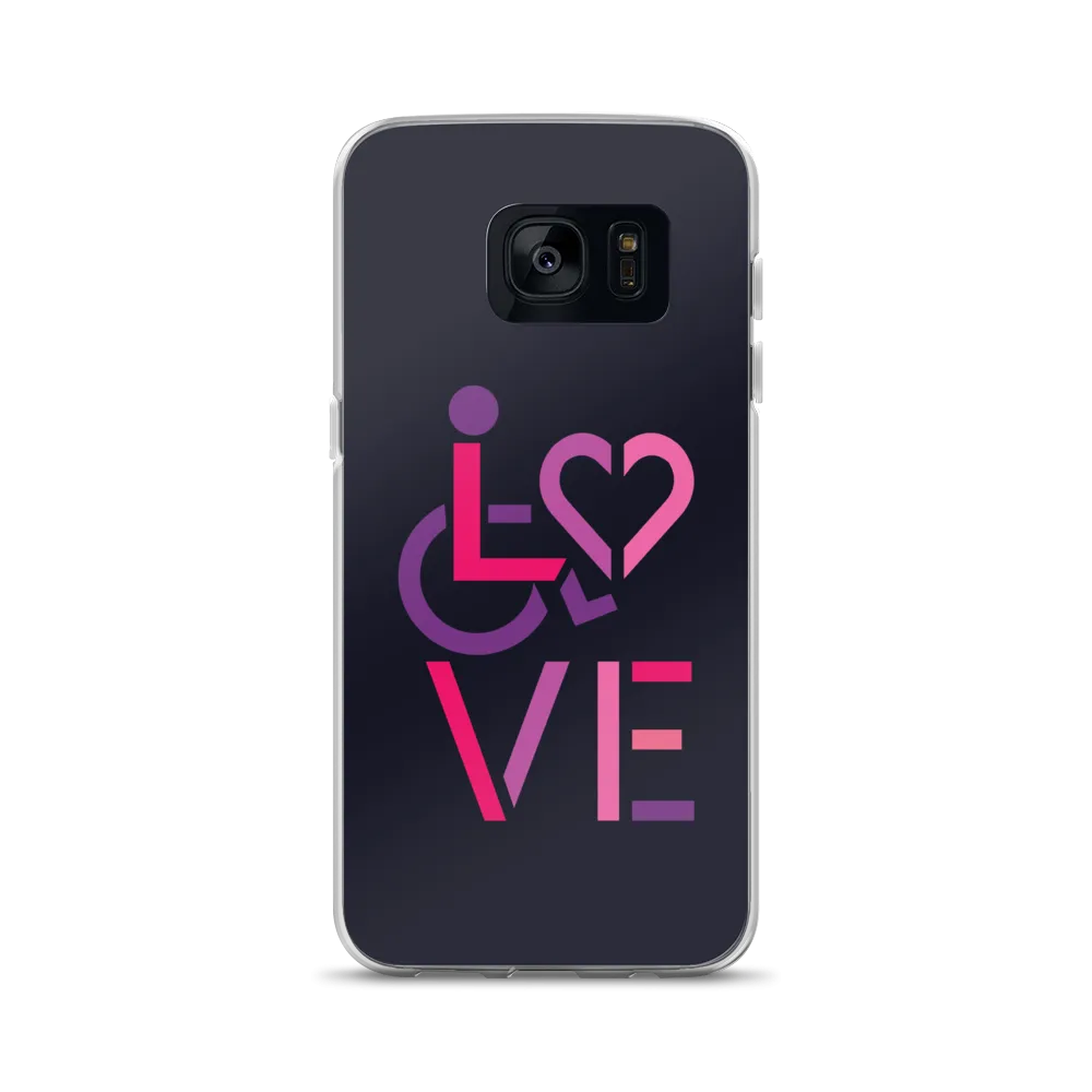 LOVE (for the Special Needs Community) Samsung Case Stacked Design 2 of 3