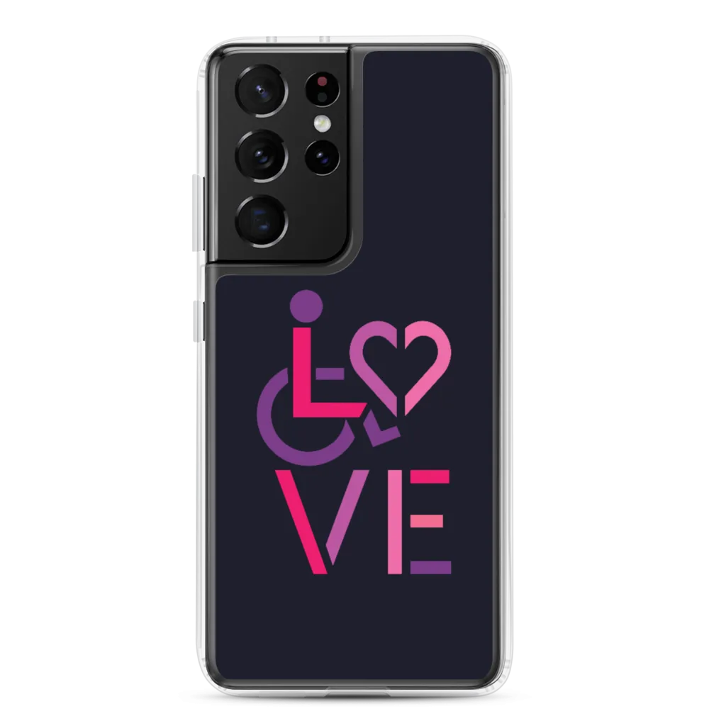LOVE (for the Special Needs Community) Samsung Case Stacked Design 2 of 3