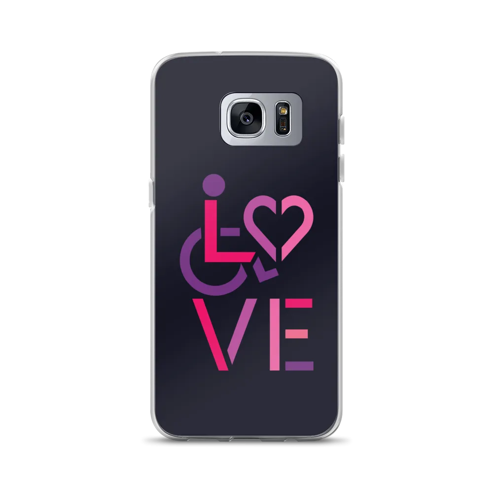 LOVE (for the Special Needs Community) Samsung Case Stacked Design 2 of 3
