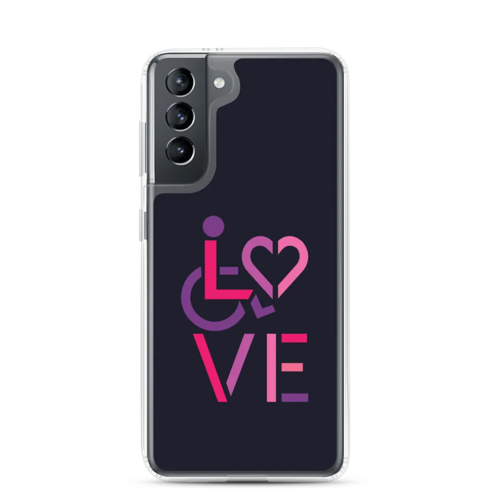 LOVE (for the Special Needs Community) Samsung Case Stacked Design 2 of 3