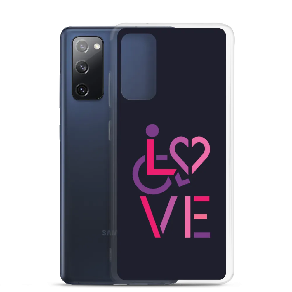 LOVE (for the Special Needs Community) Samsung Case Stacked Design 2 of 3