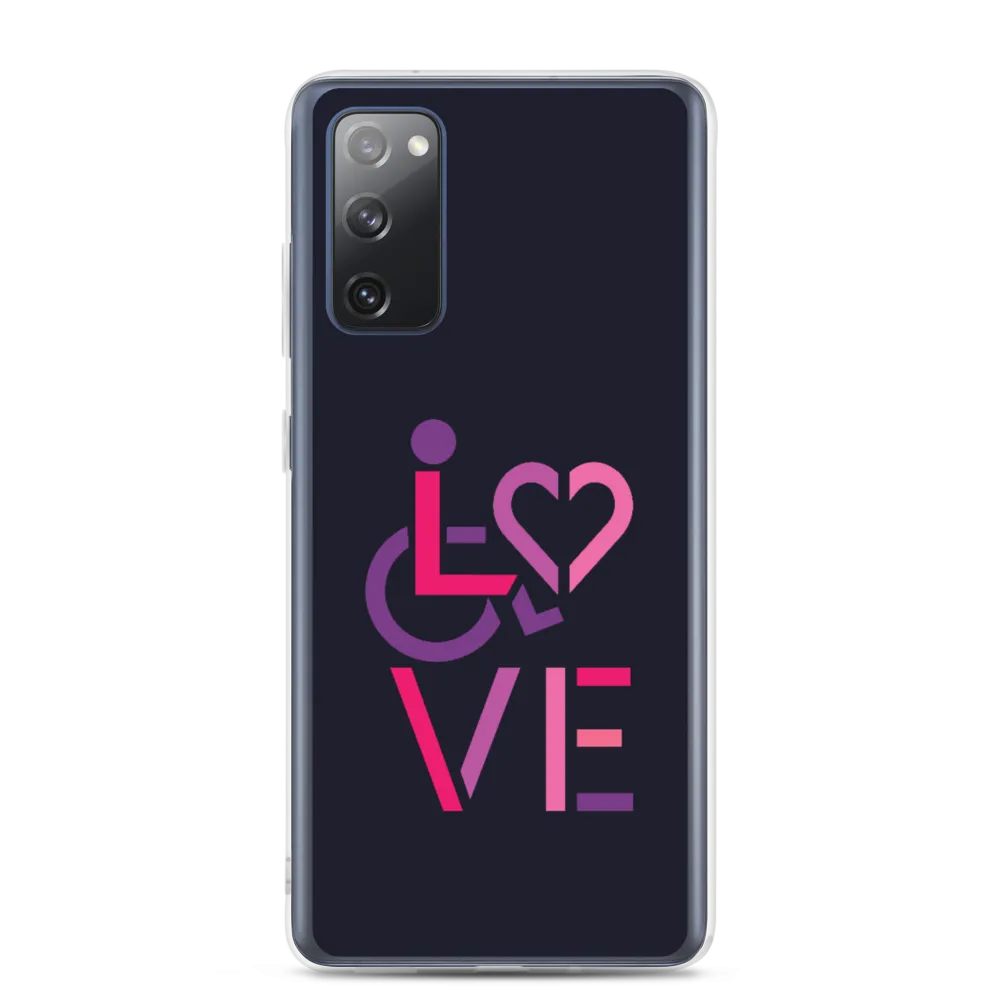 LOVE (for the Special Needs Community) Samsung Case Stacked Design 2 of 3