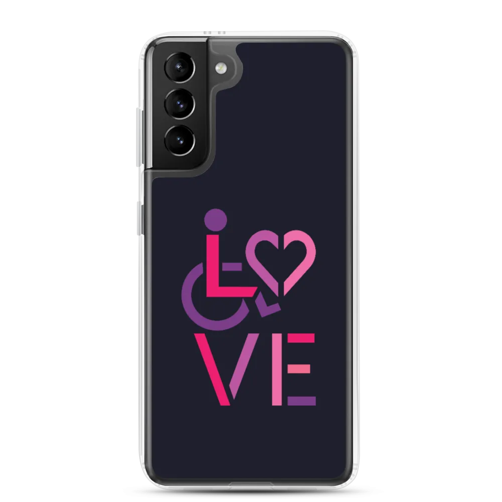 LOVE (for the Special Needs Community) Samsung Case Stacked Design 2 of 3
