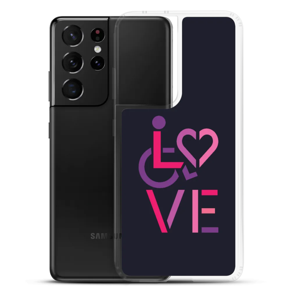 LOVE (for the Special Needs Community) Samsung Case Stacked Design 2 of 3