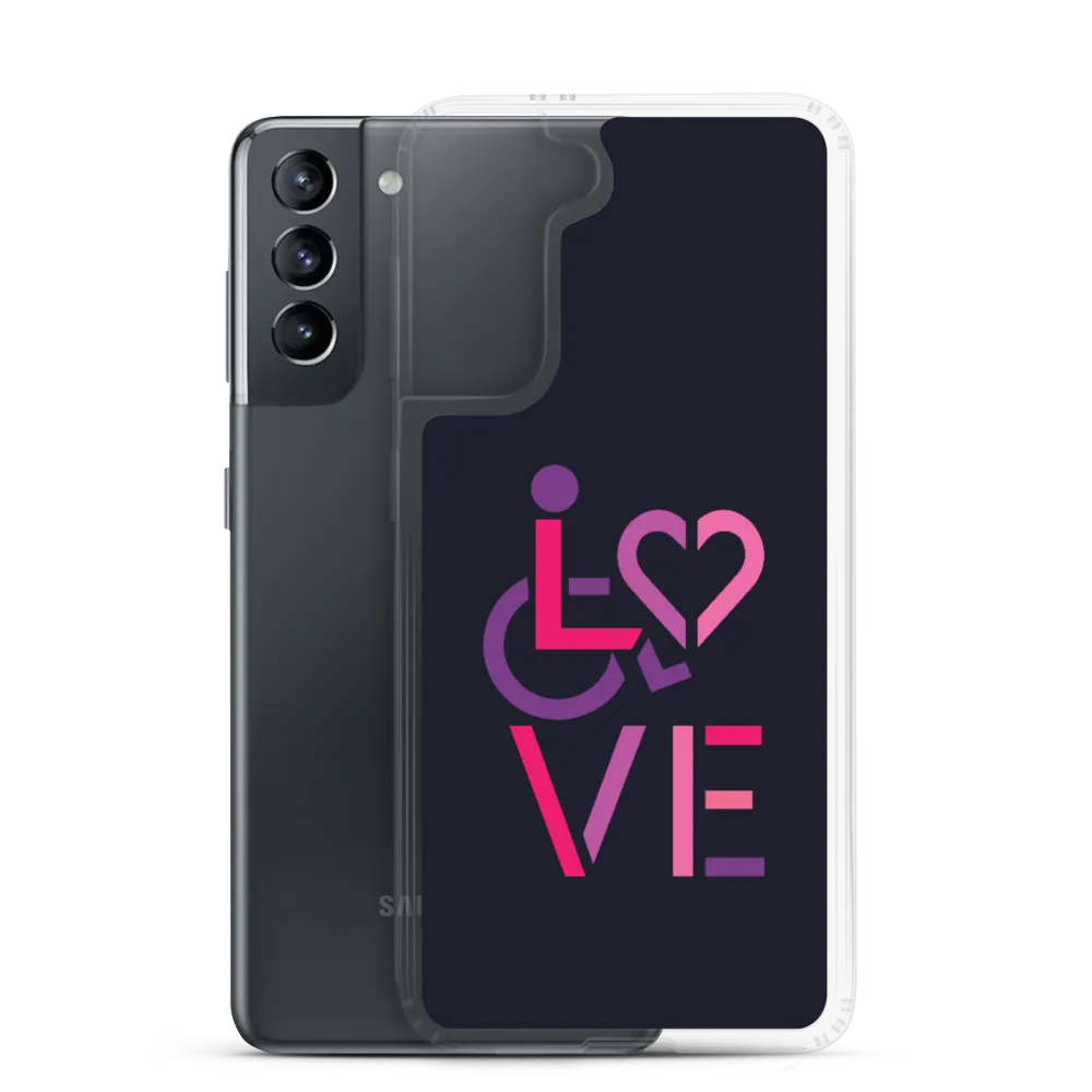 LOVE (for the Special Needs Community) Samsung Case Stacked Design 2 of 3
