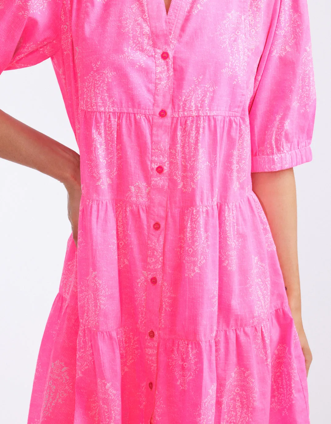 Marilyn Mini Dress - Shrine Pink