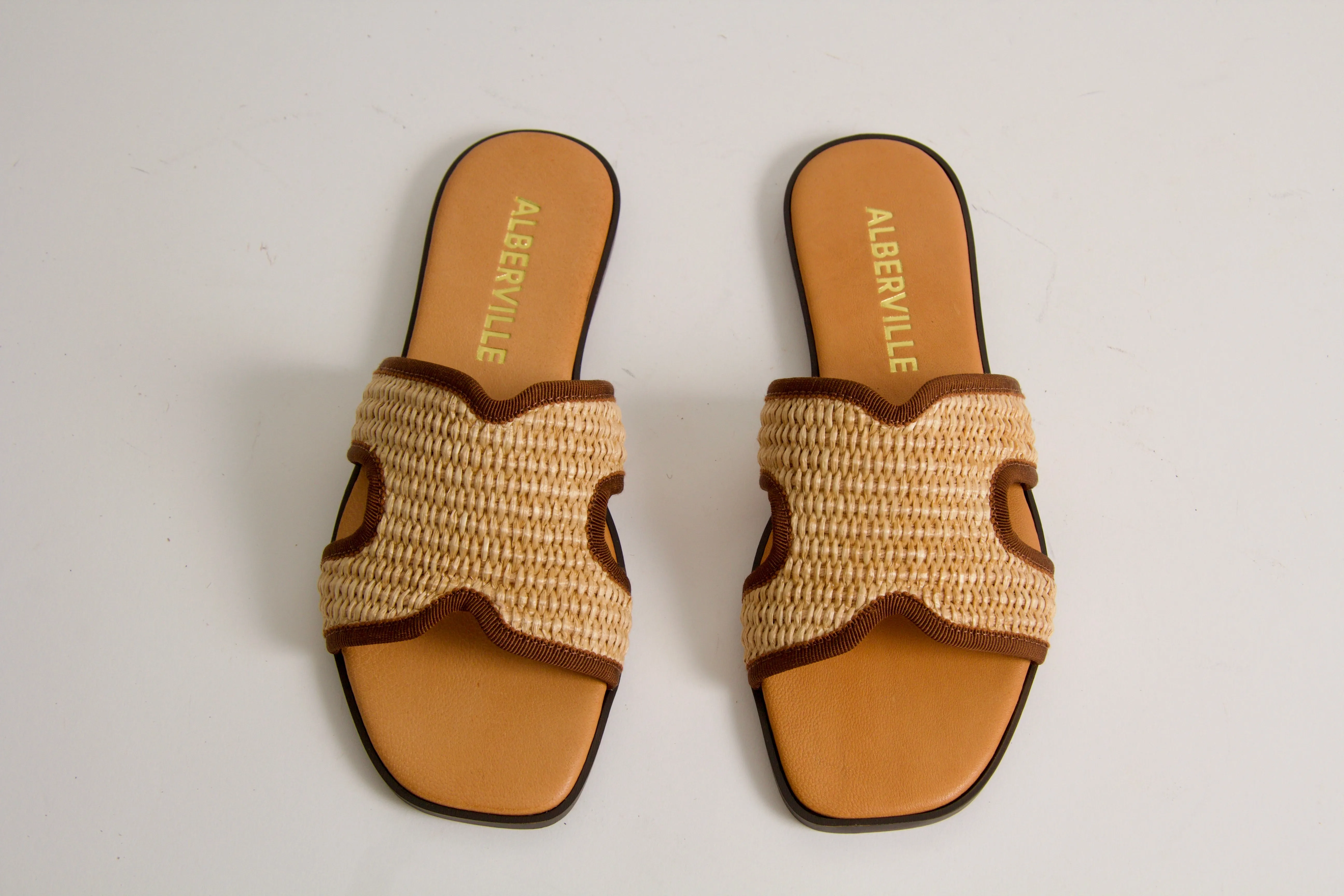 Marilyn Natural Rafia Sandals