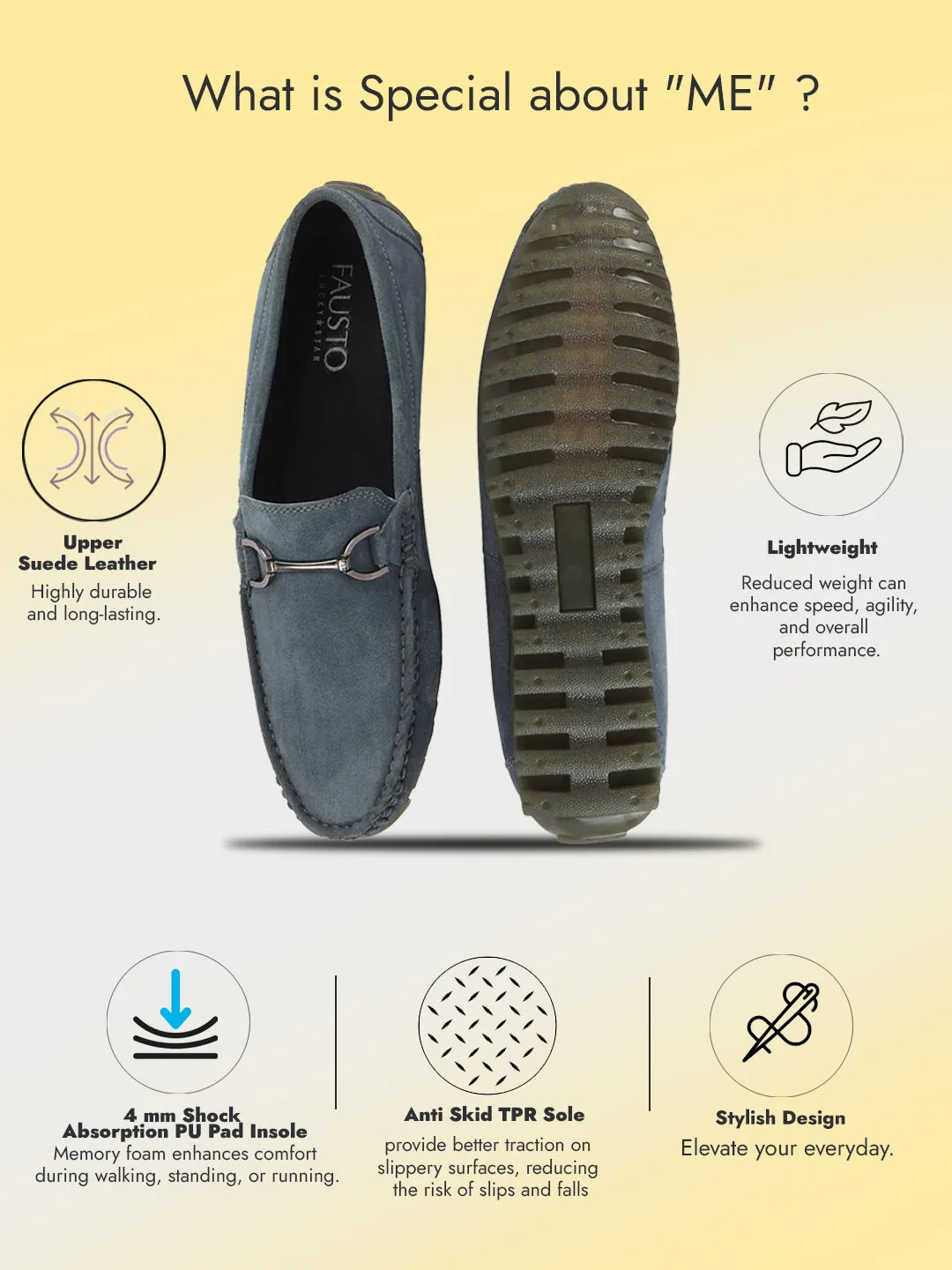 Men Grey Horsebit Buckle Suede Leather Slip On Driving Loafers