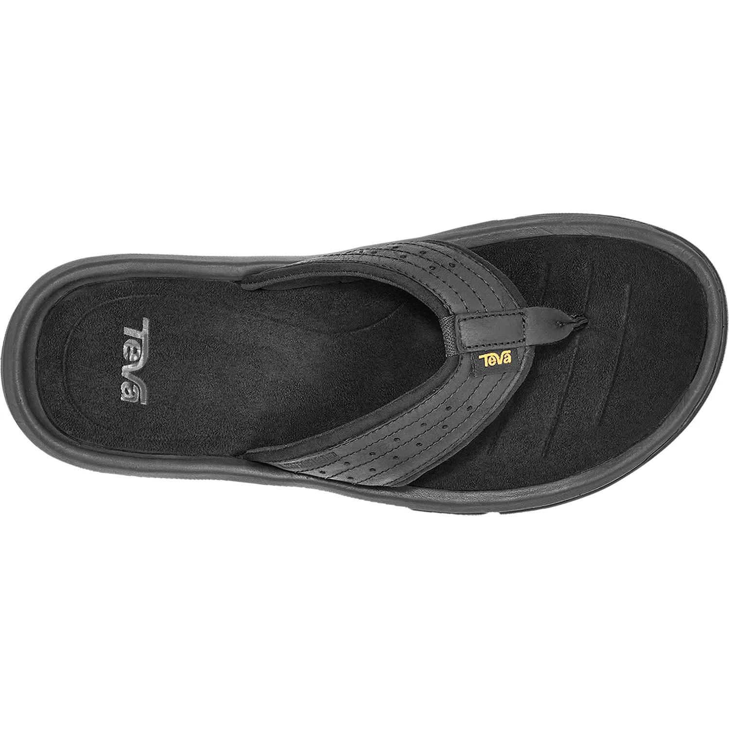 Men's Teva Langdon Flip True Black Leather