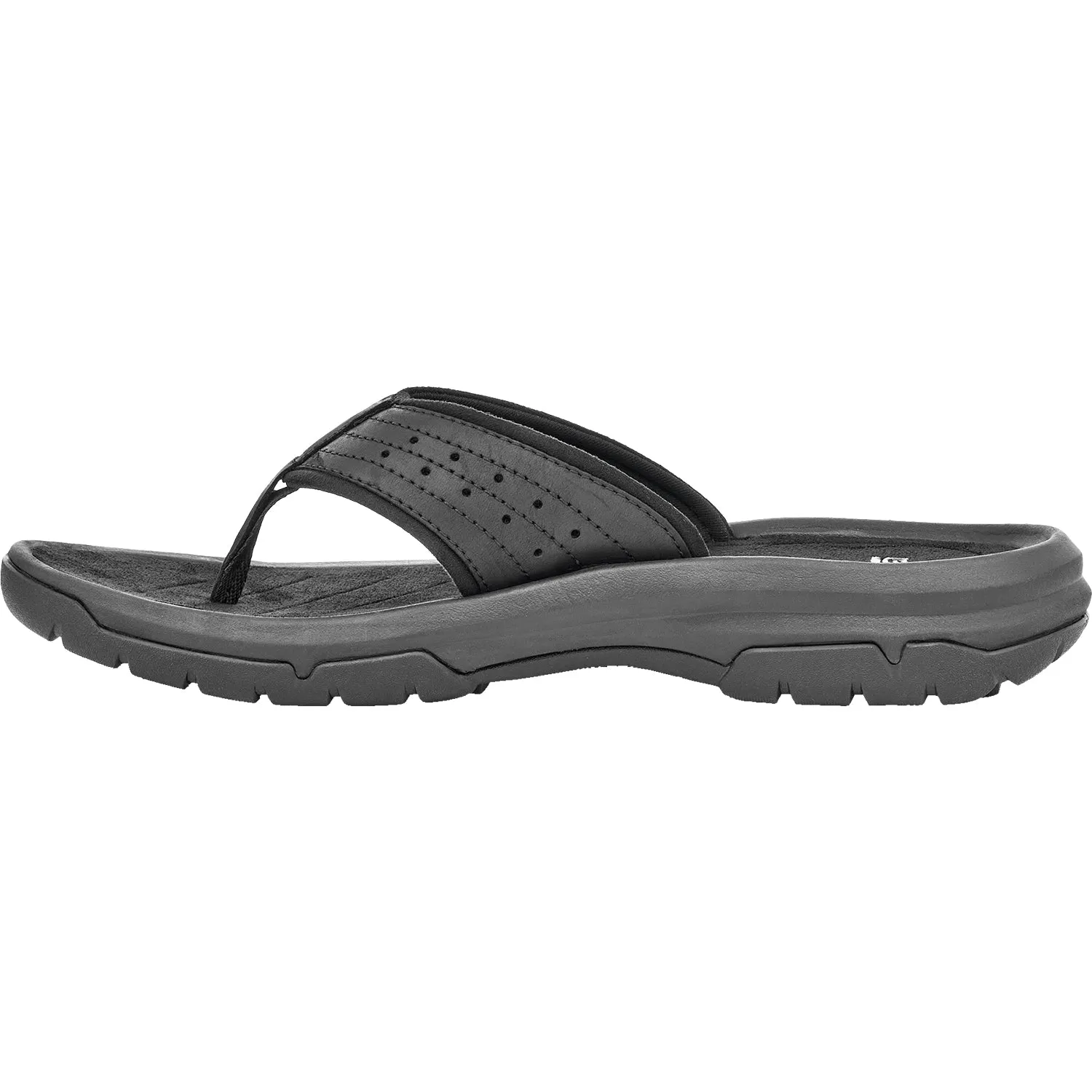 Men's Teva Langdon Flip True Black Leather