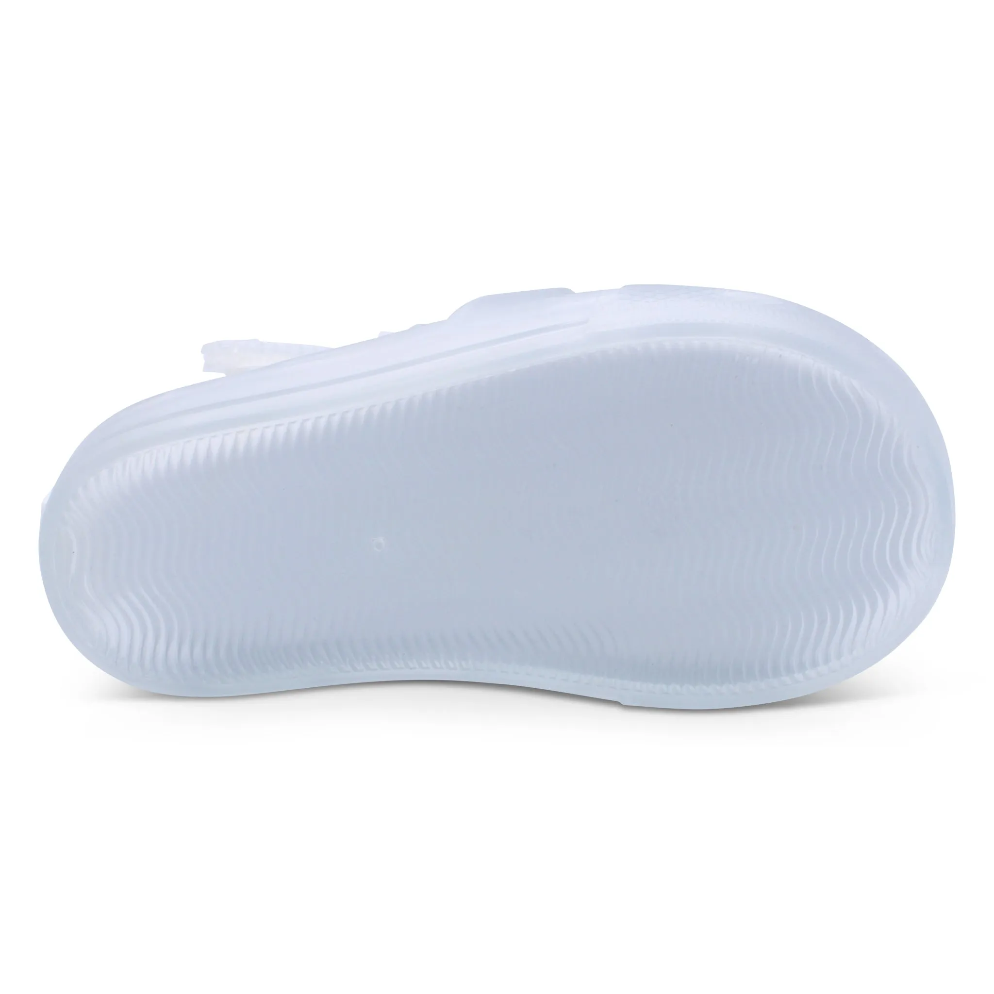 'Monaco' Unisex Clear with White Jelly Sandals