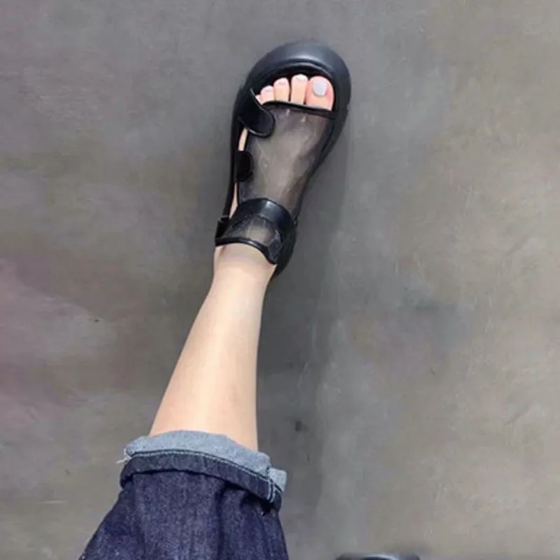 Muffin Thick Bottom Breathable Euro Mesh Sandals