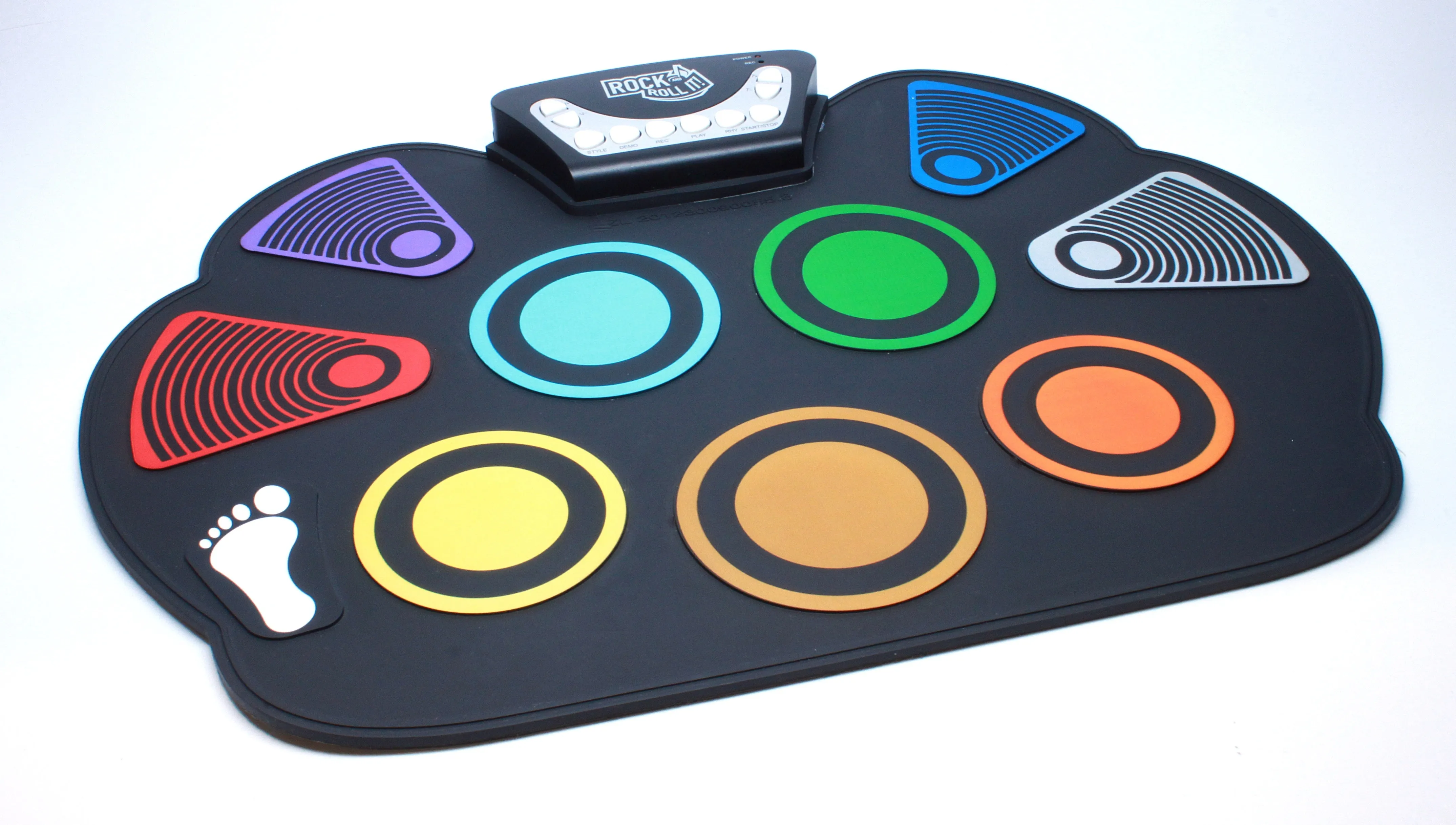 Mukikim Rock and Roll It! Color CODEDRUM Flexible Roll-Up Drum Kit