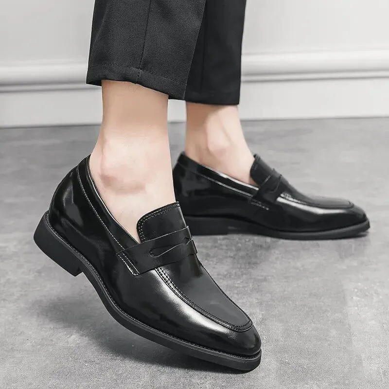 New Men Leather Shoes For Men Luxury Slip On Business