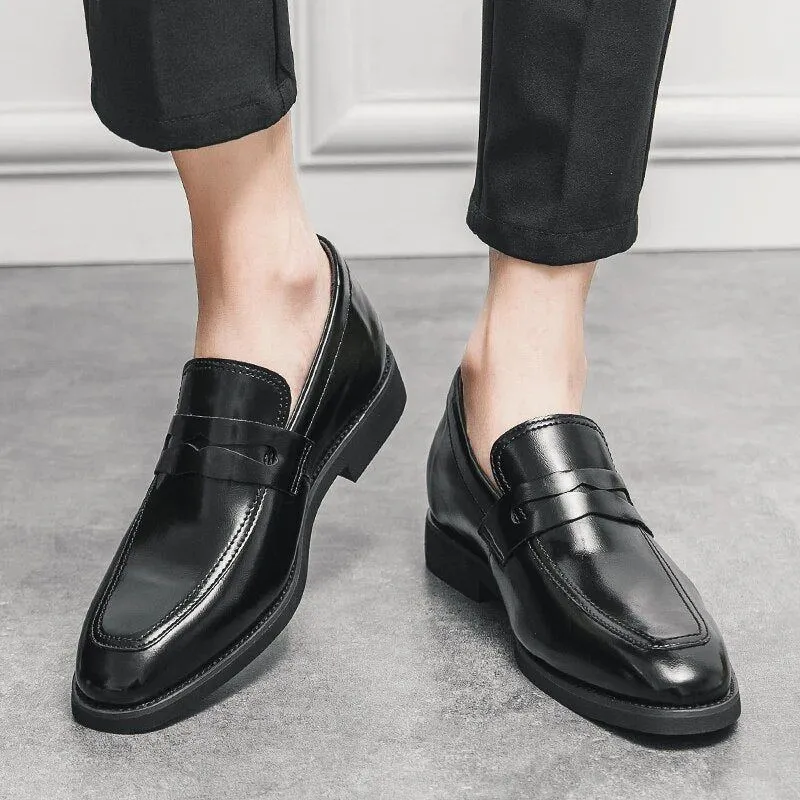 New Men Leather Shoes For Men Luxury Slip On Business