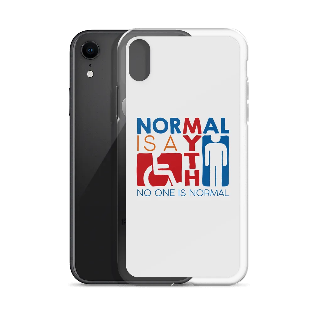 Normal is a Myth (Sign Icons) iPhone Case