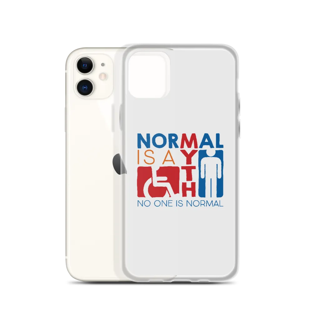 Normal is a Myth (Sign Icons) iPhone Case