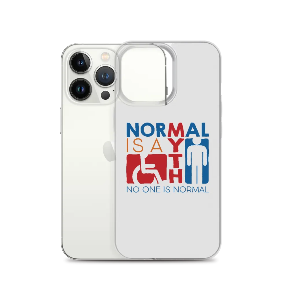 Normal is a Myth (Sign Icons) iPhone Case