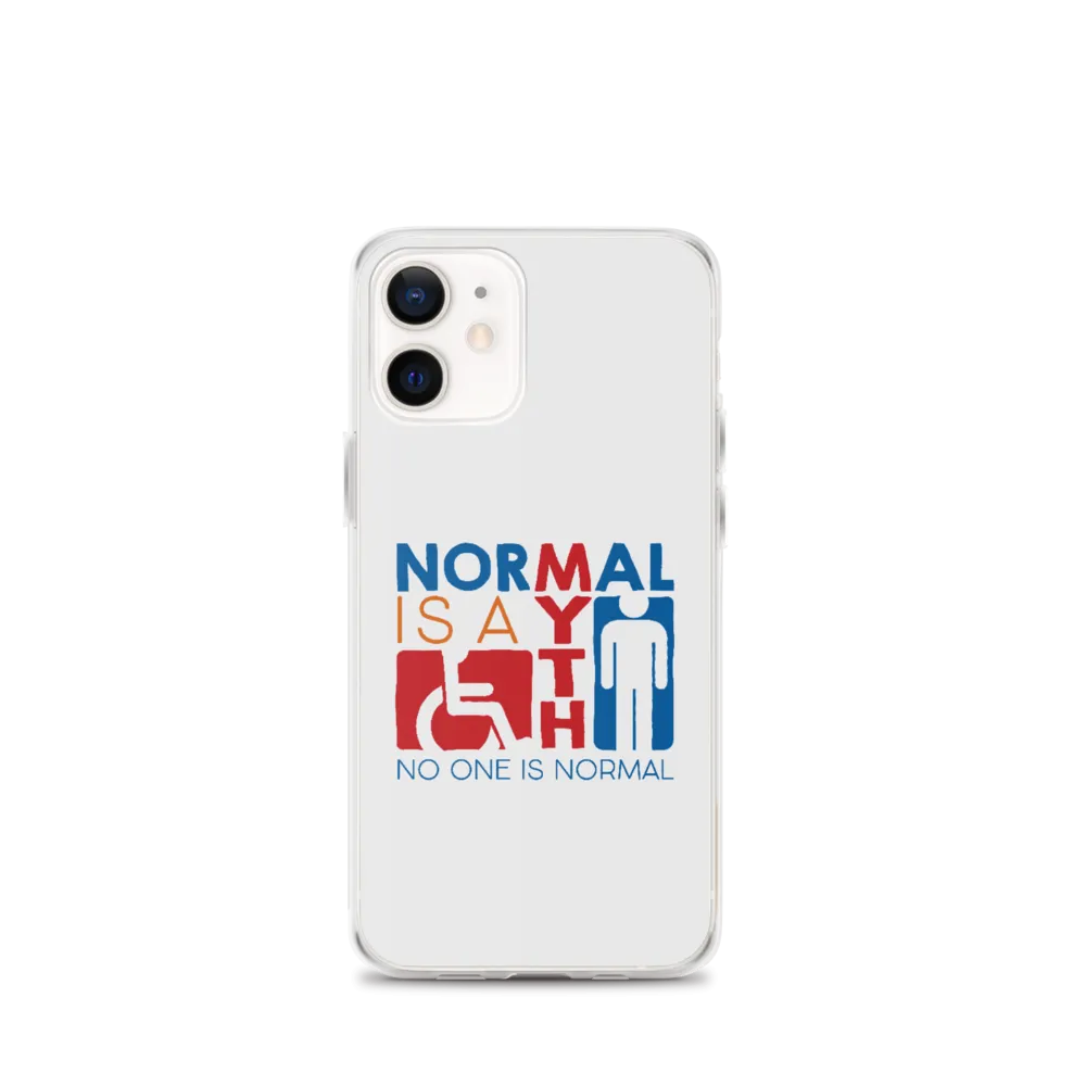 Normal is a Myth (Sign Icons) iPhone Case