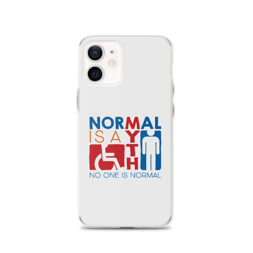 Normal is a Myth (Sign Icons) iPhone Case