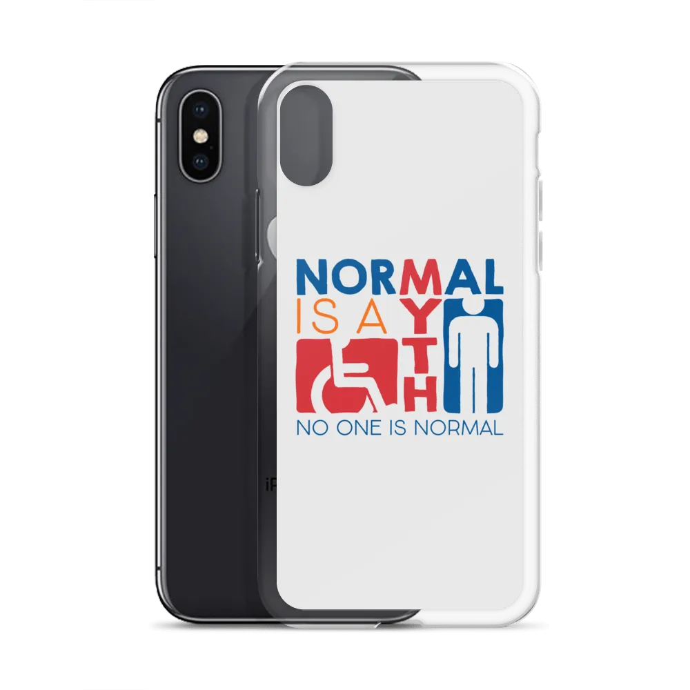 Normal is a Myth (Sign Icons) iPhone Case