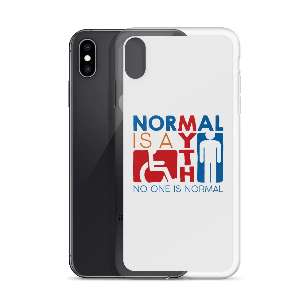Normal is a Myth (Sign Icons) iPhone Case