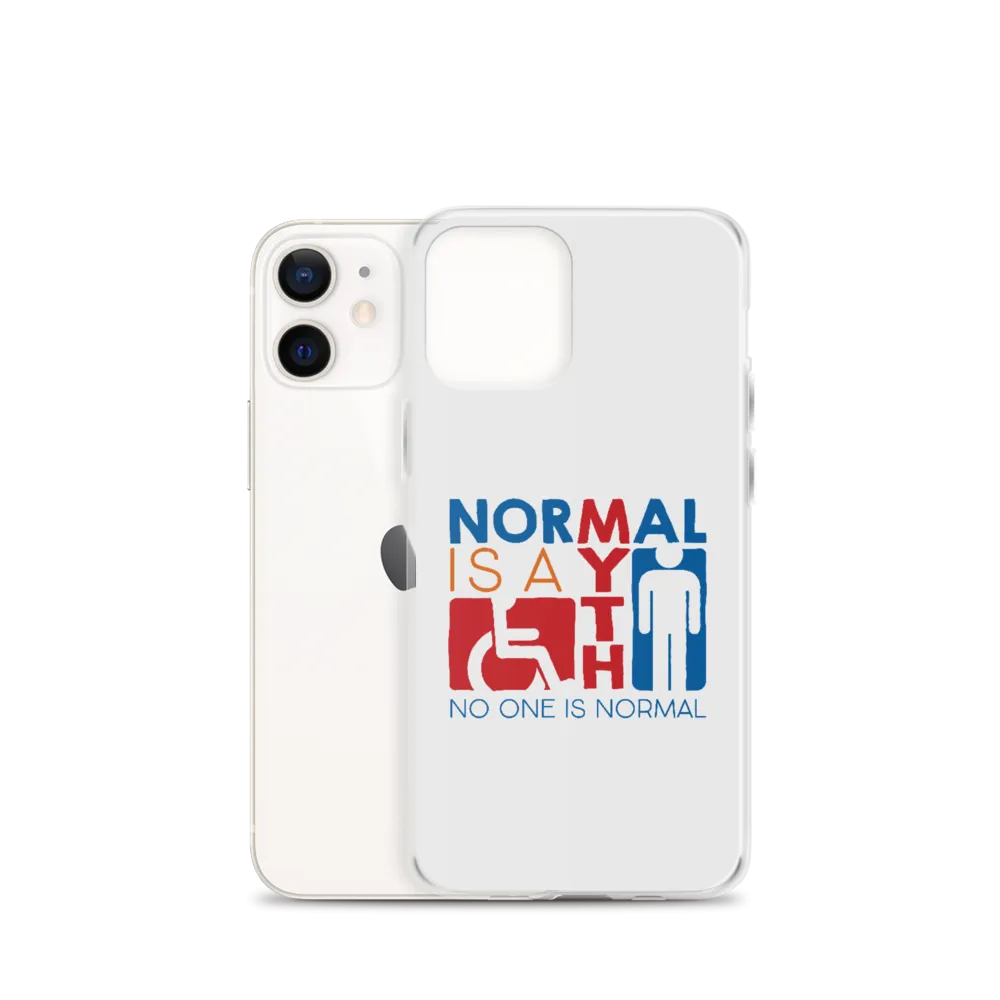 Normal is a Myth (Sign Icons) iPhone Case
