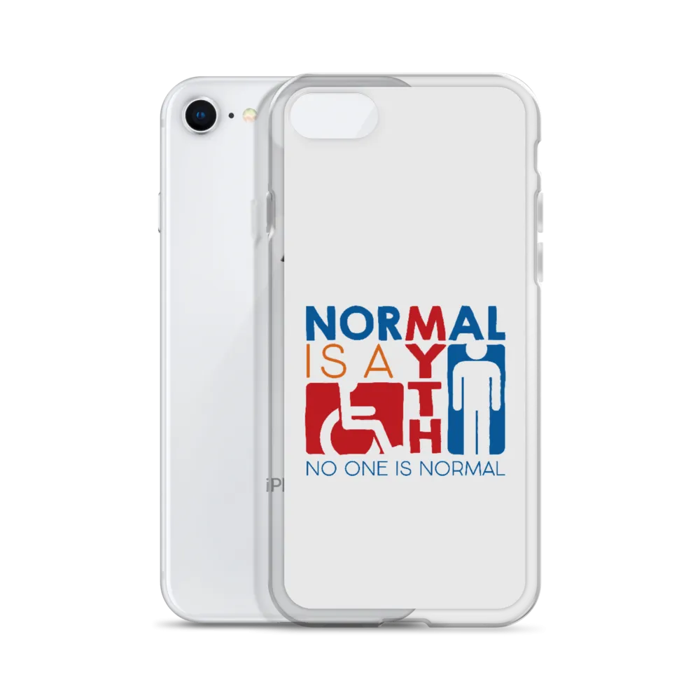 Normal is a Myth (Sign Icons) iPhone Case