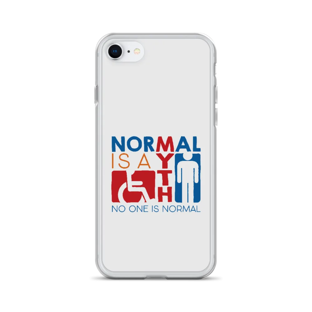 Normal is a Myth (Sign Icons) iPhone Case