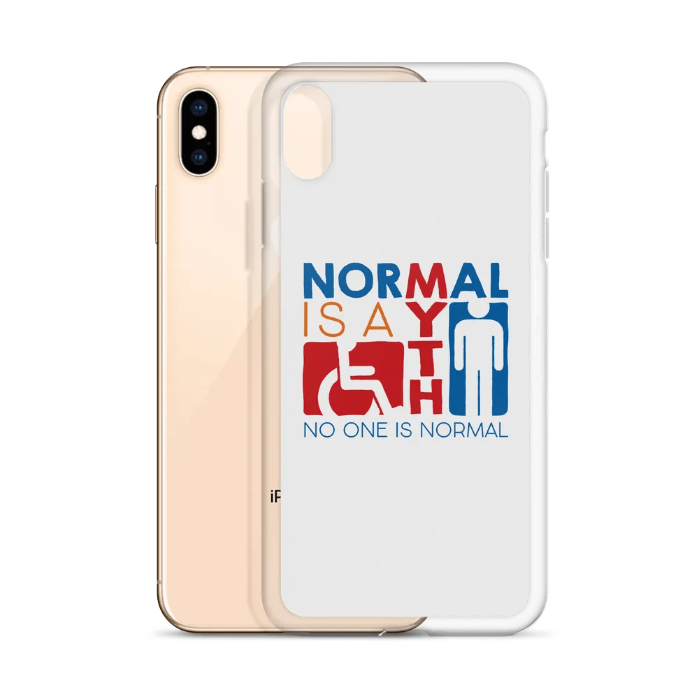 Normal is a Myth (Sign Icons) iPhone Case