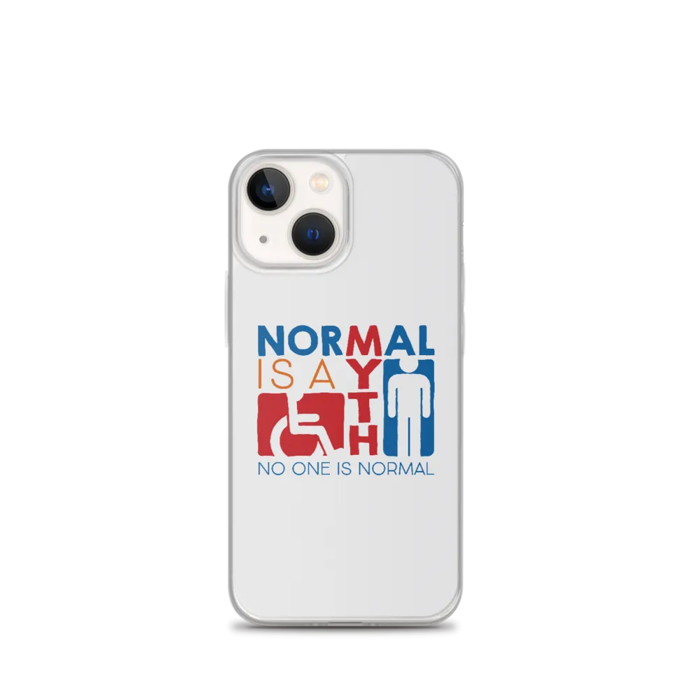 Normal is a Myth (Sign Icons) iPhone Case