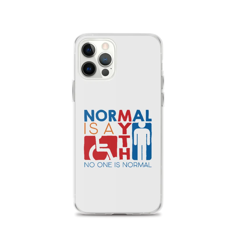 Normal is a Myth (Sign Icons) iPhone Case