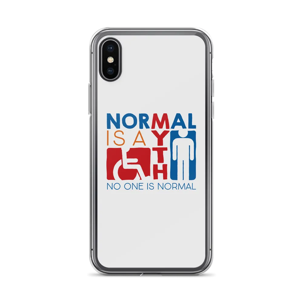 Normal is a Myth (Sign Icons) iPhone Case